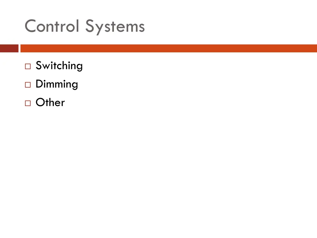control systems