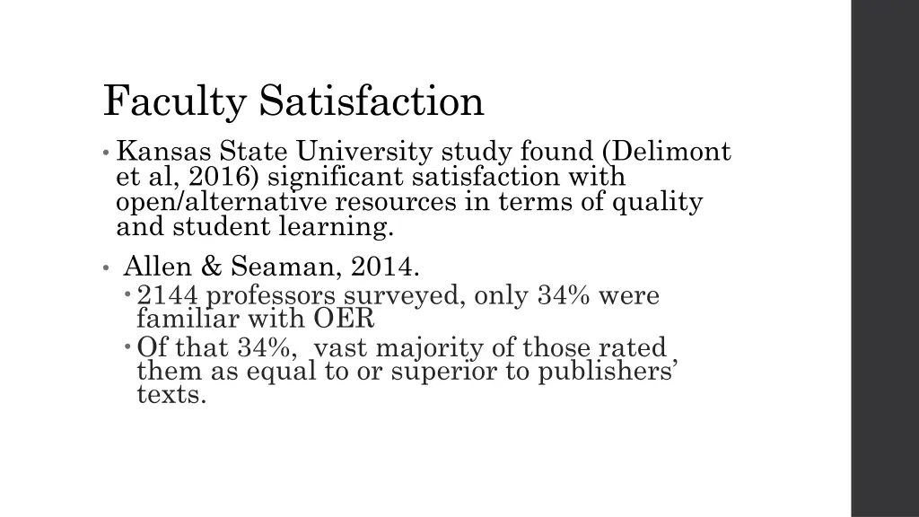 faculty satisfaction kansas state university