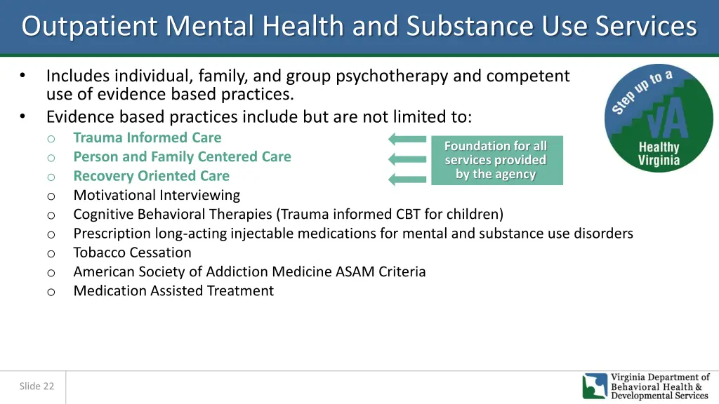 outpatient mental health and substance