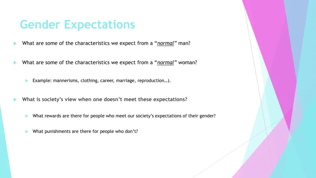 gender expectations
