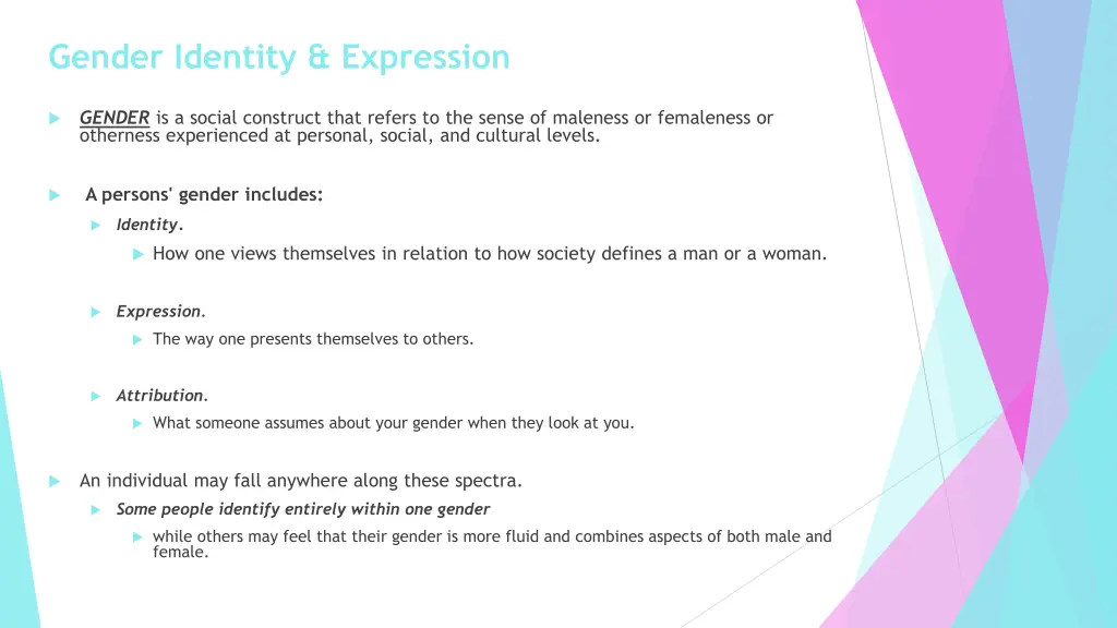 gender identity expression
