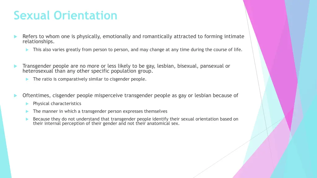 sexual orientation