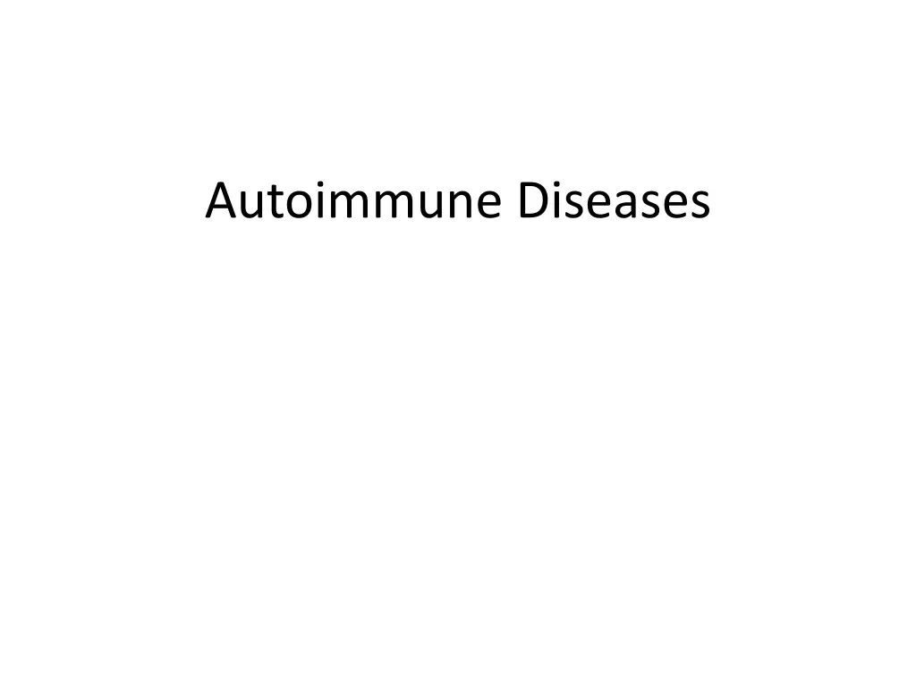 autoimmune diseases