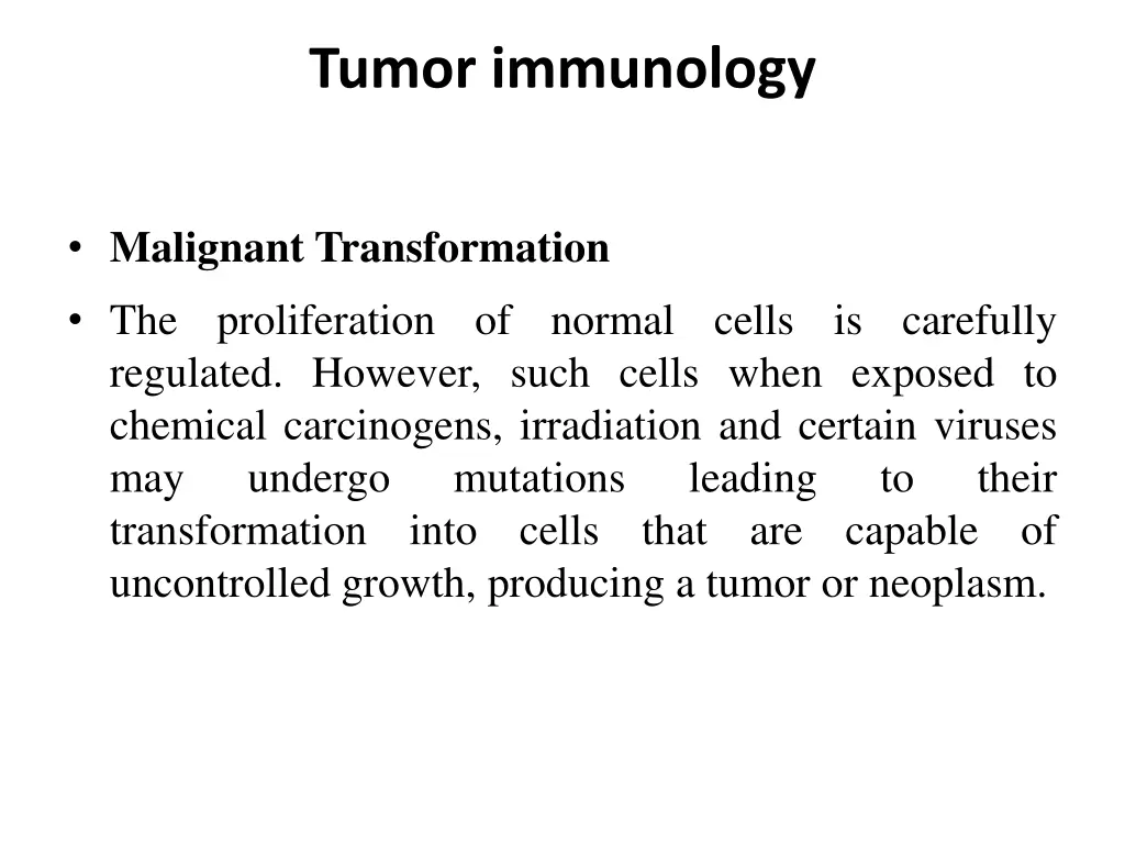 tumor immunology