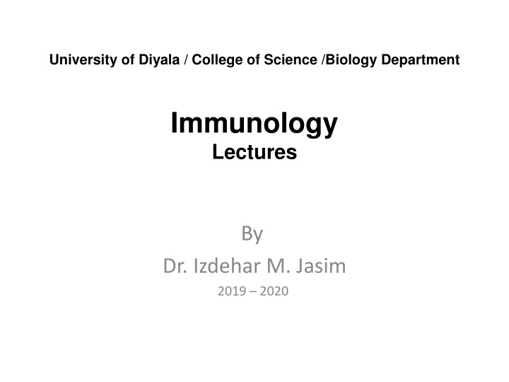 university of diyala college of science biology