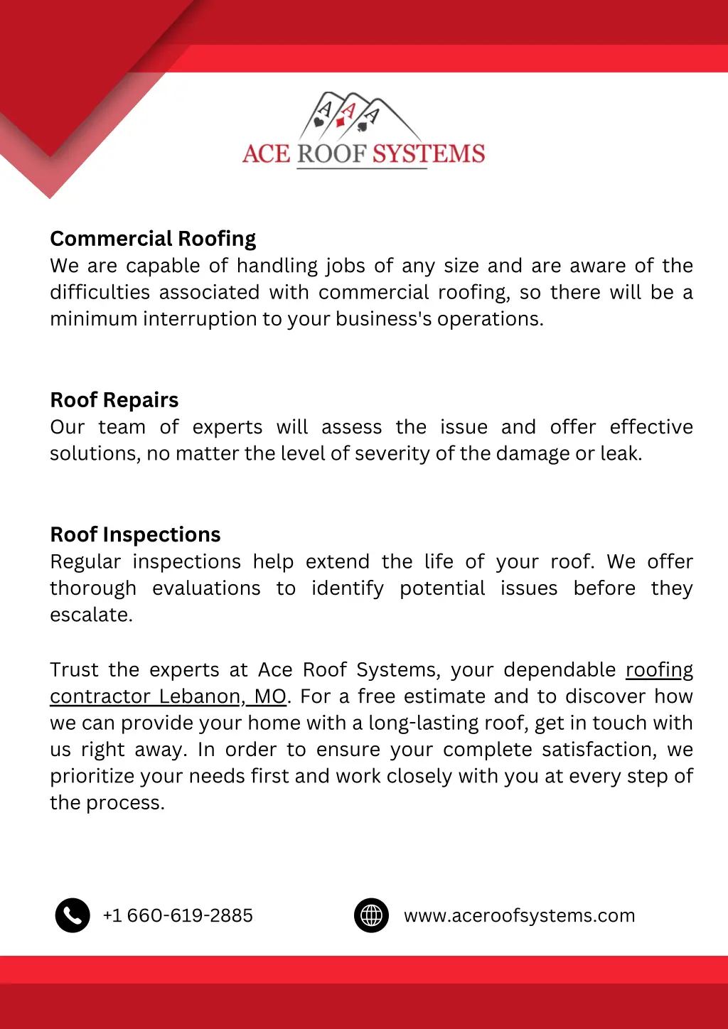 commercial roofing we are capable of handling