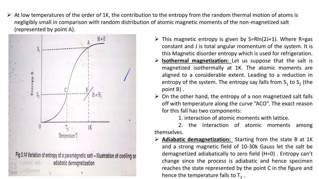 at low temperatures of the order
