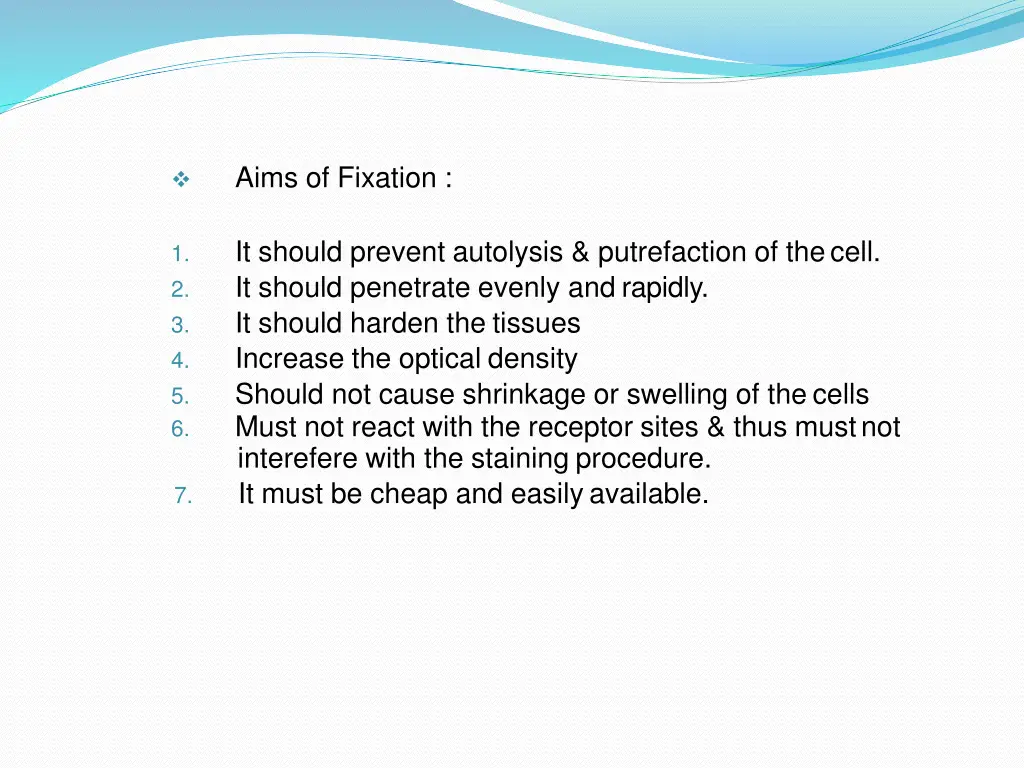 aims of fixation