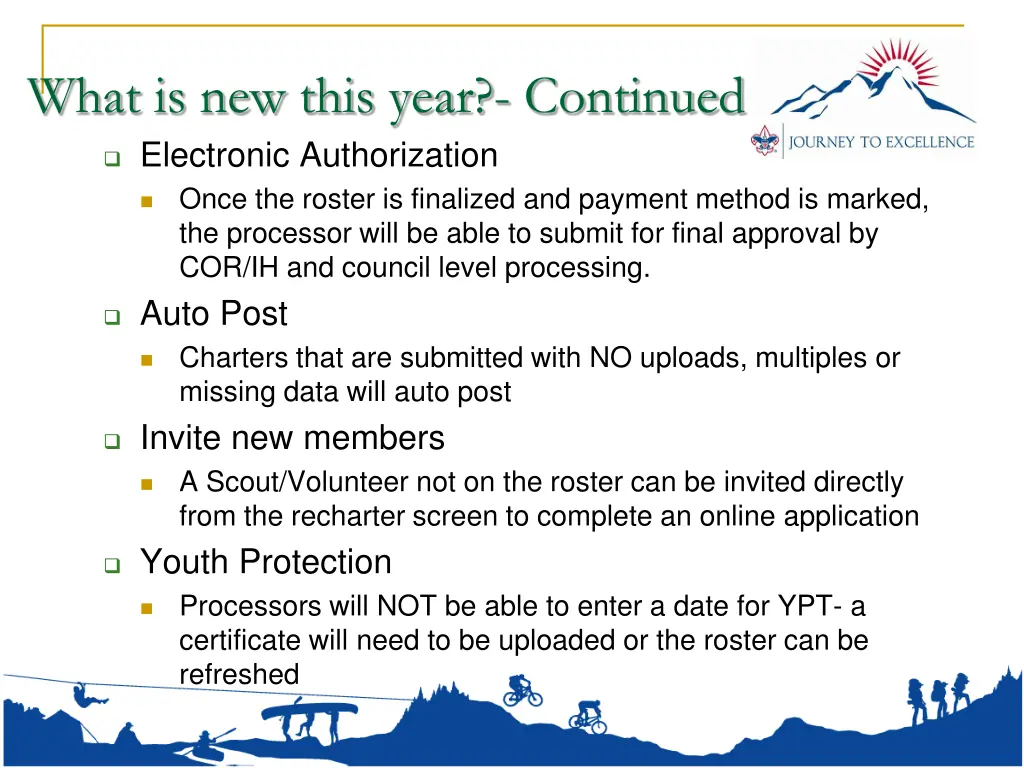 what is new this year continued electronic