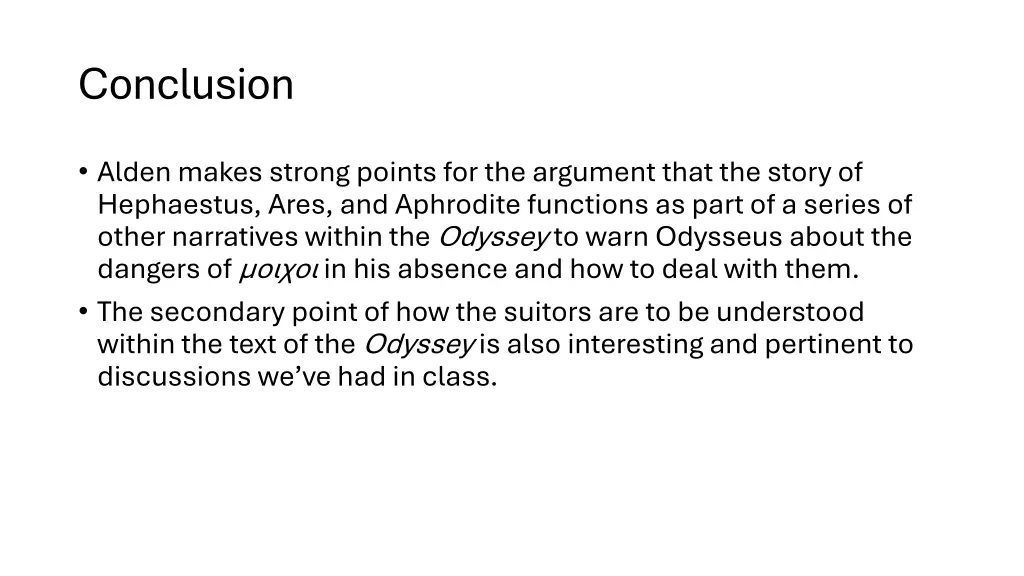 conclusion