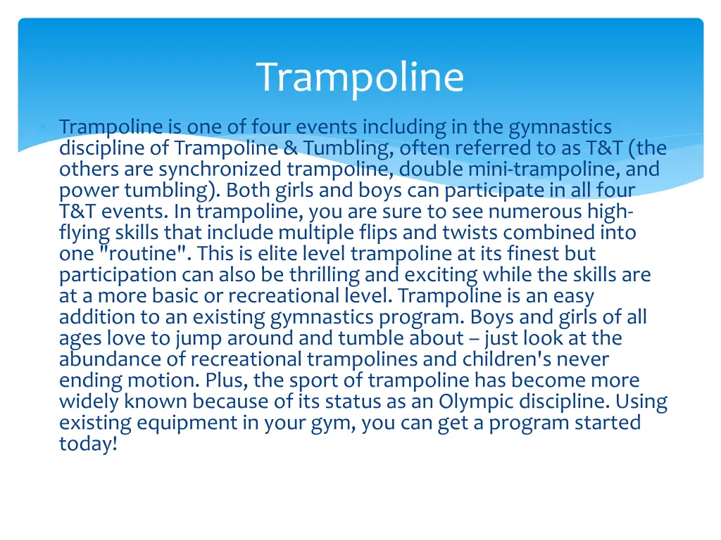 trampoline