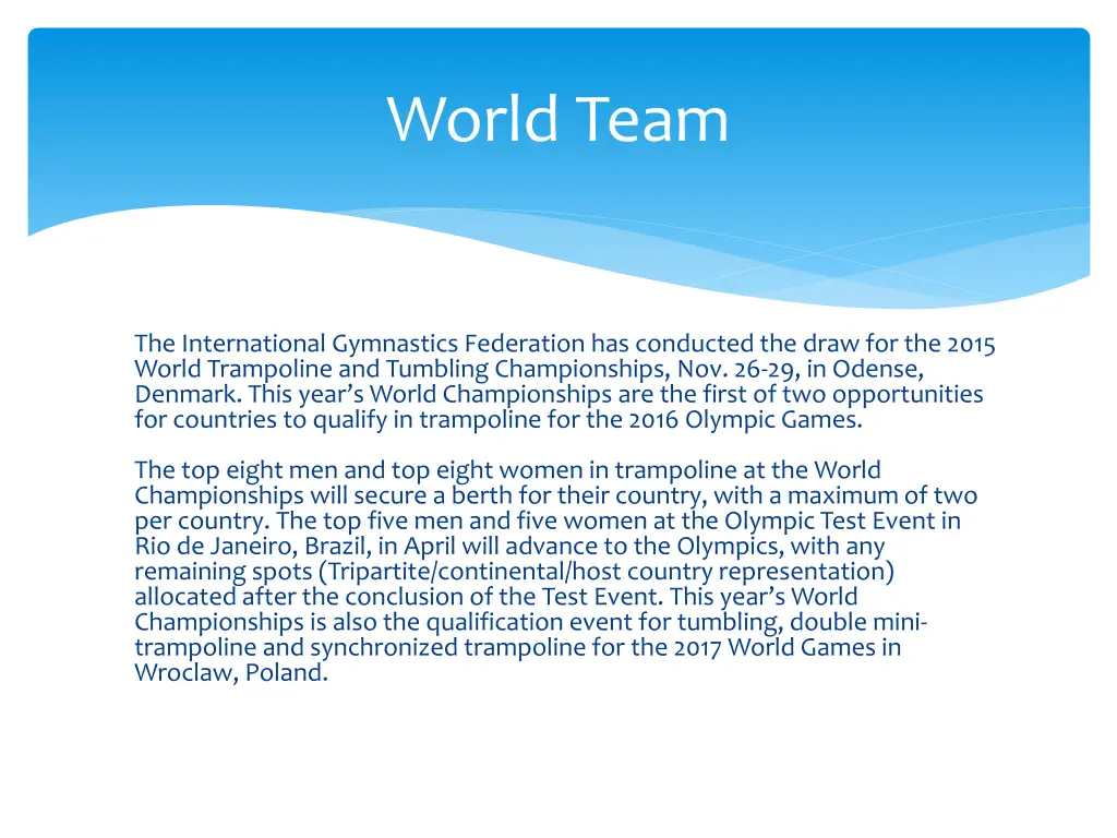 world team