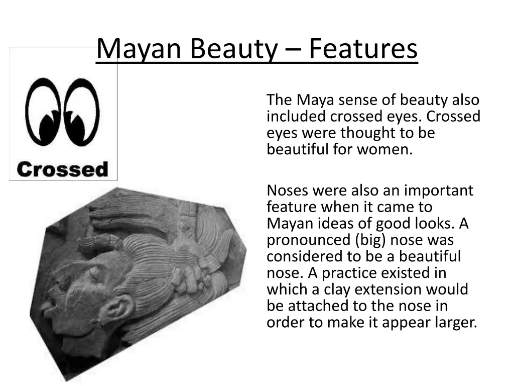 mayan beauty features