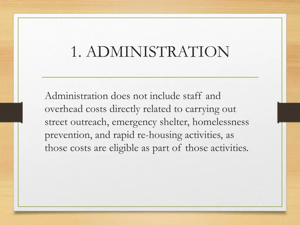 1 administration 1