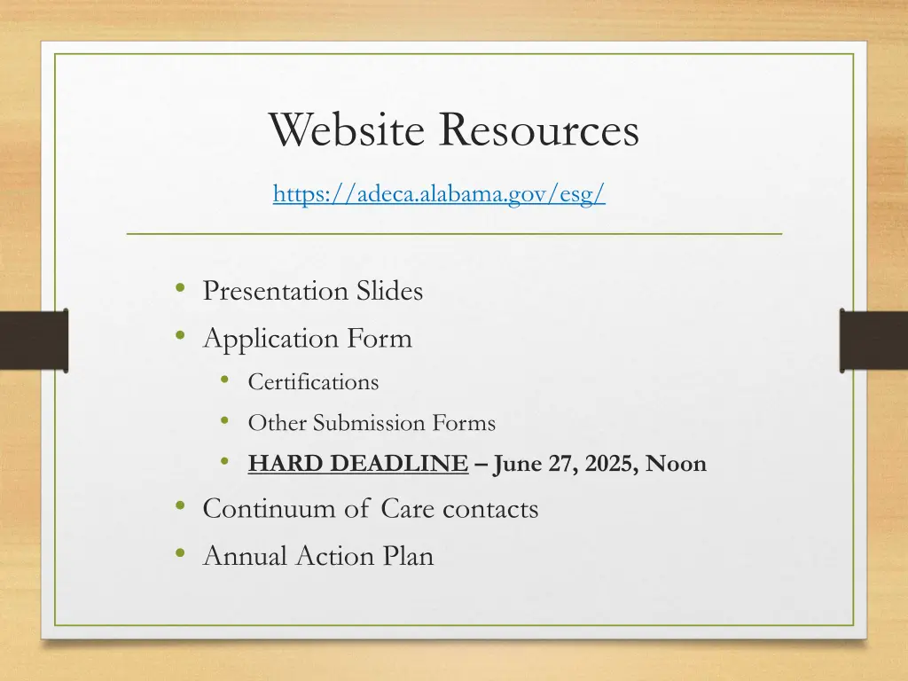 website resources