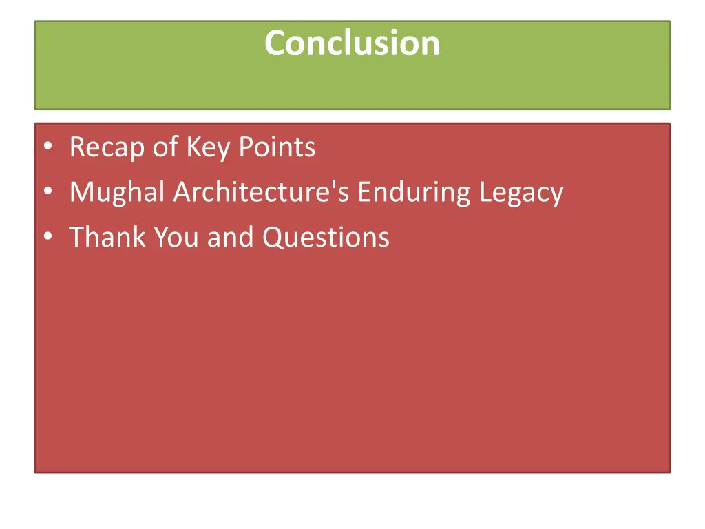 conclusion