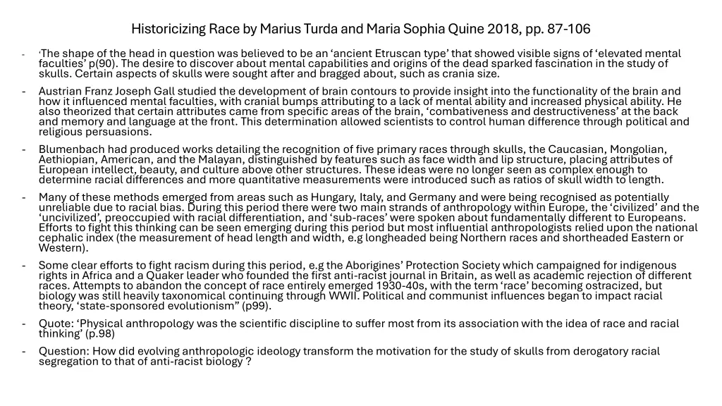 historicizing race by marius turda and maria