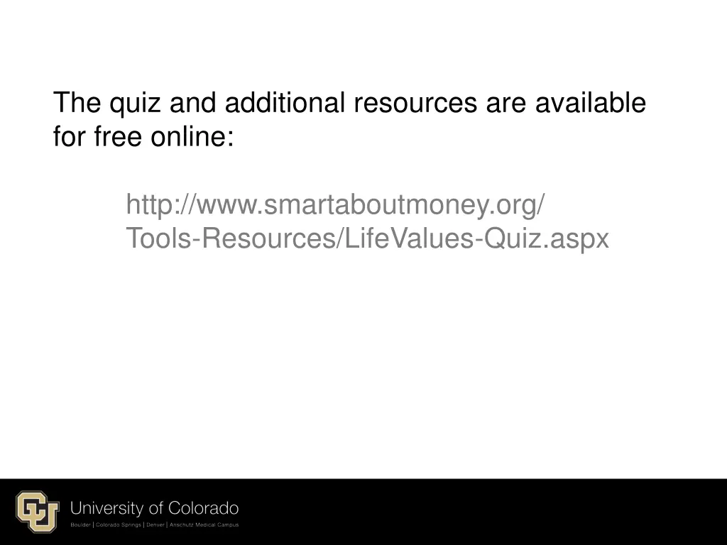 the quiz and additional resources are available
