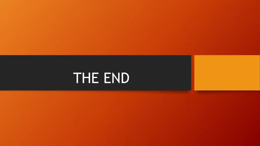 the end