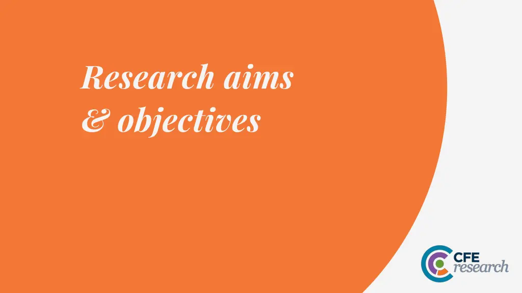 research aims objectives