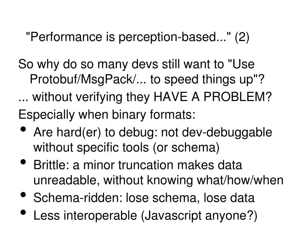 performance is perception based 2