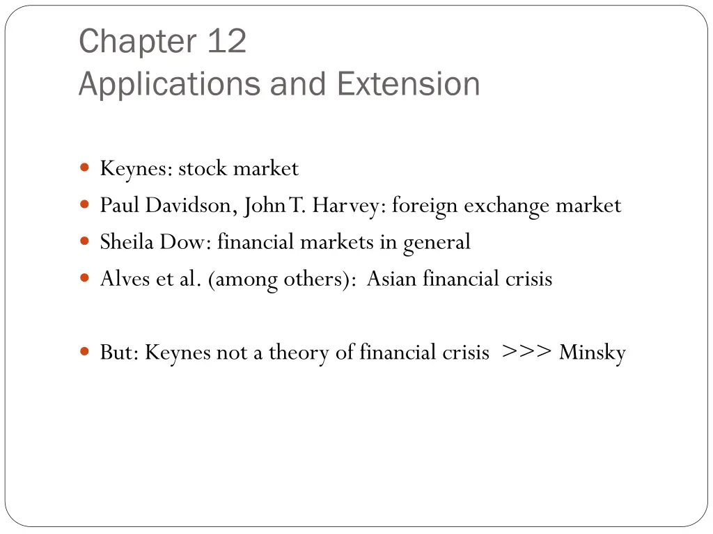chapter 12 applications and extension