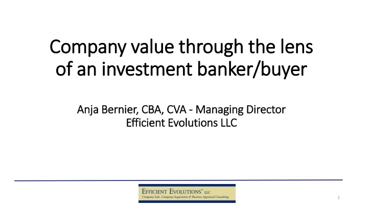company value through the lens company value
