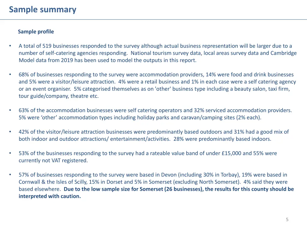 sample summary