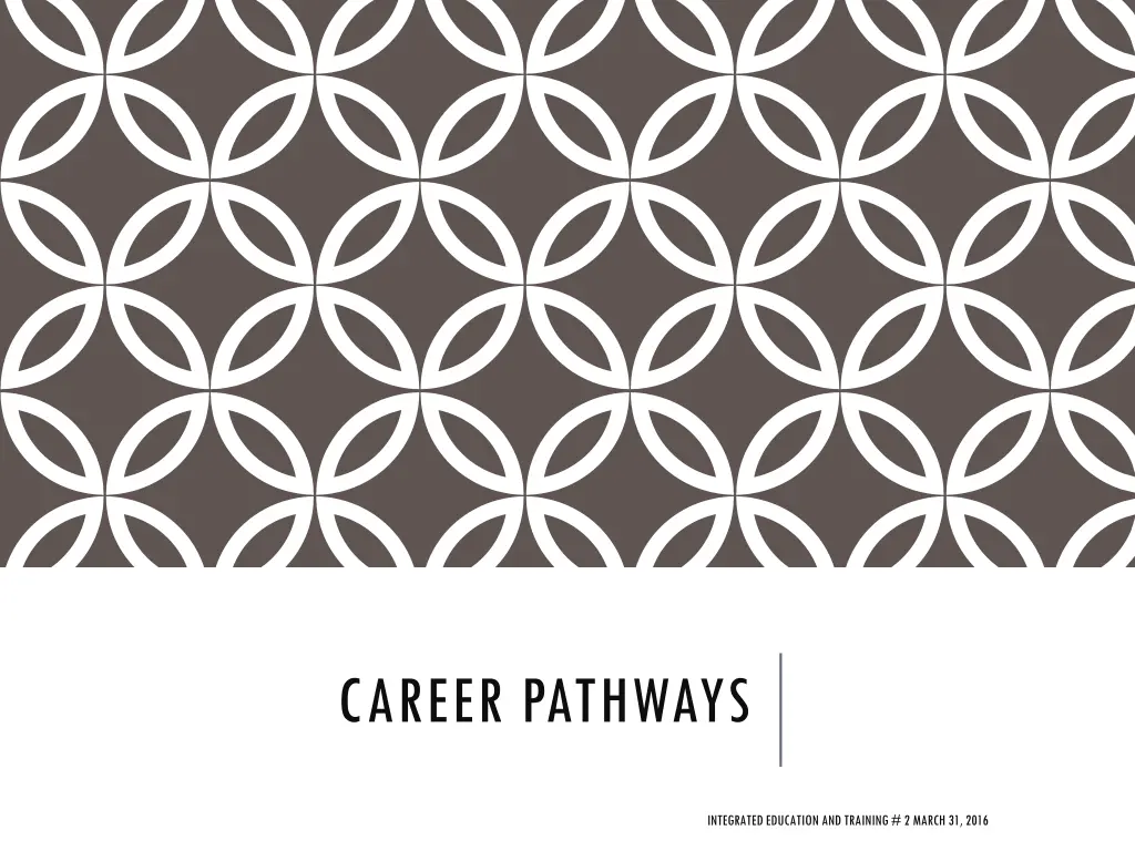 career pathways