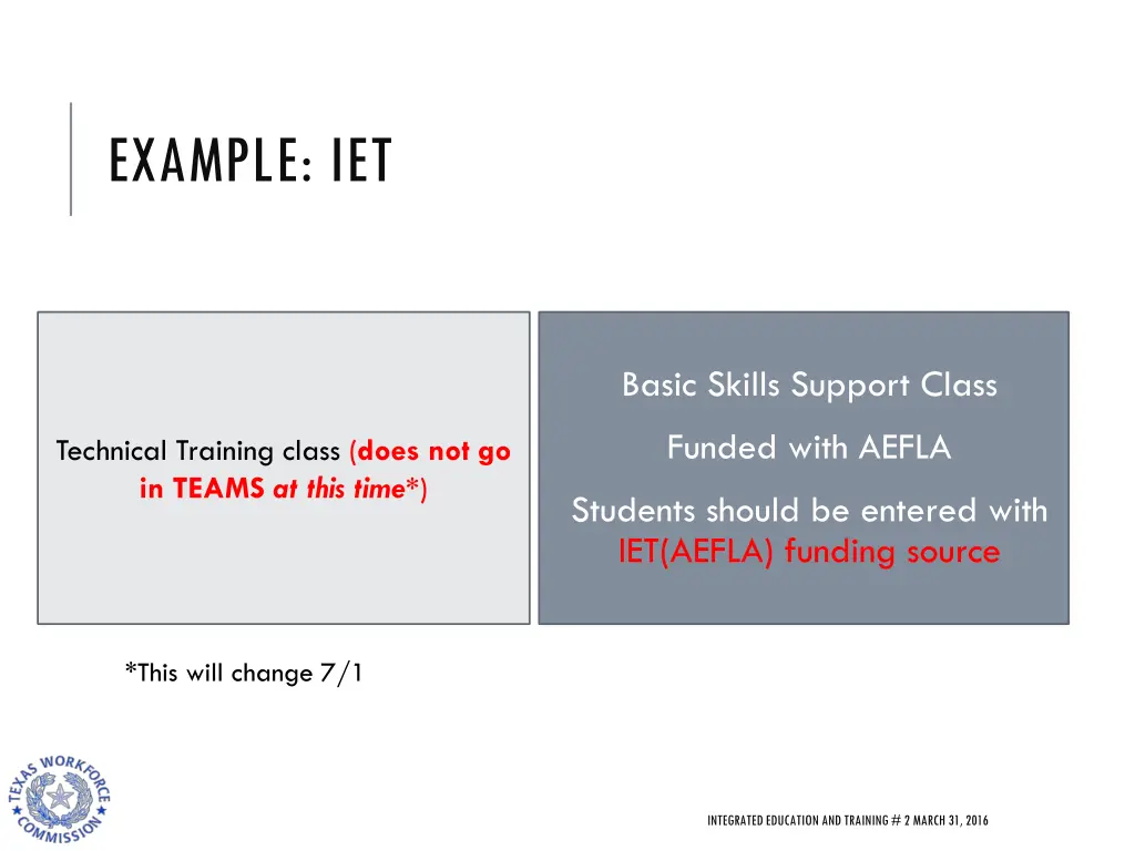 example iet 1