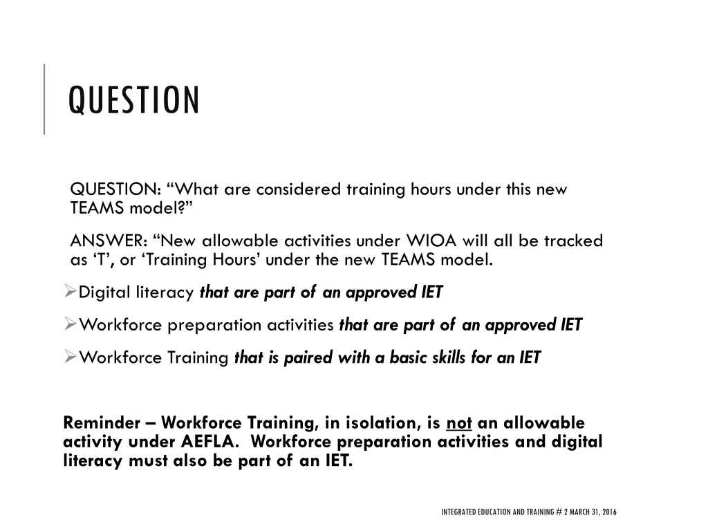 question 3