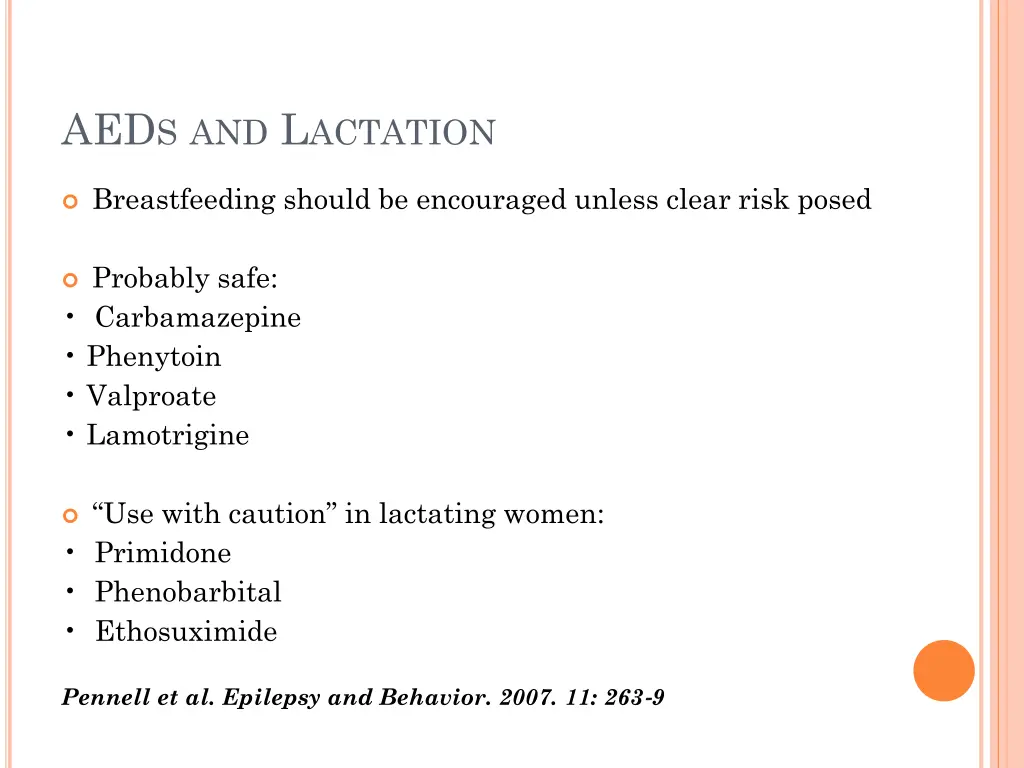 aed s and l actation