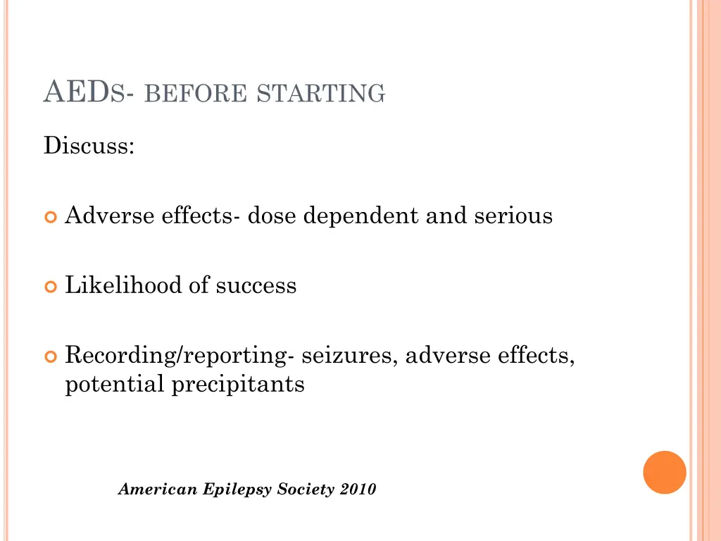 aed s before starting