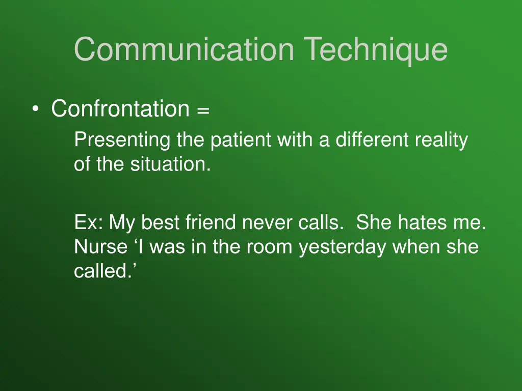 communication technique