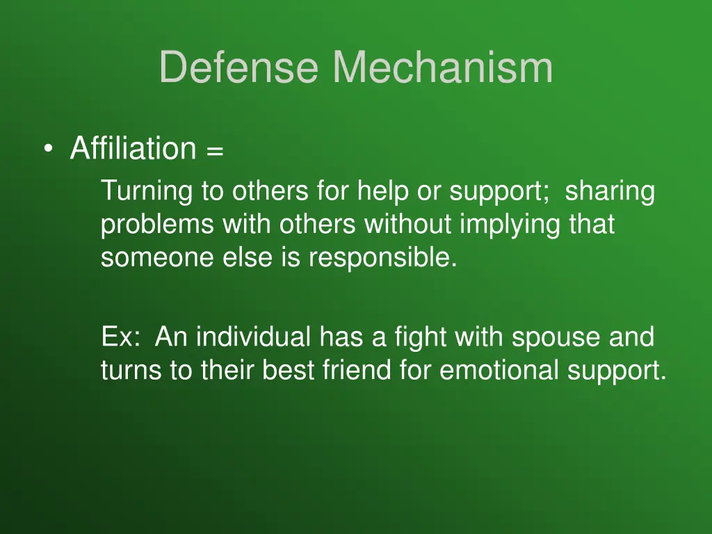 defense mechanism