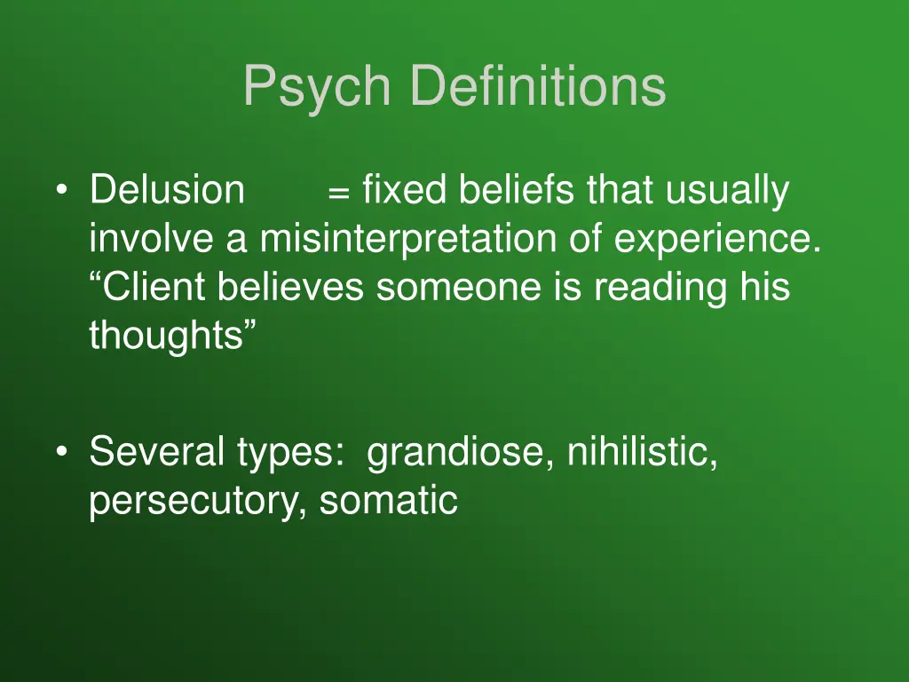 psych definitions