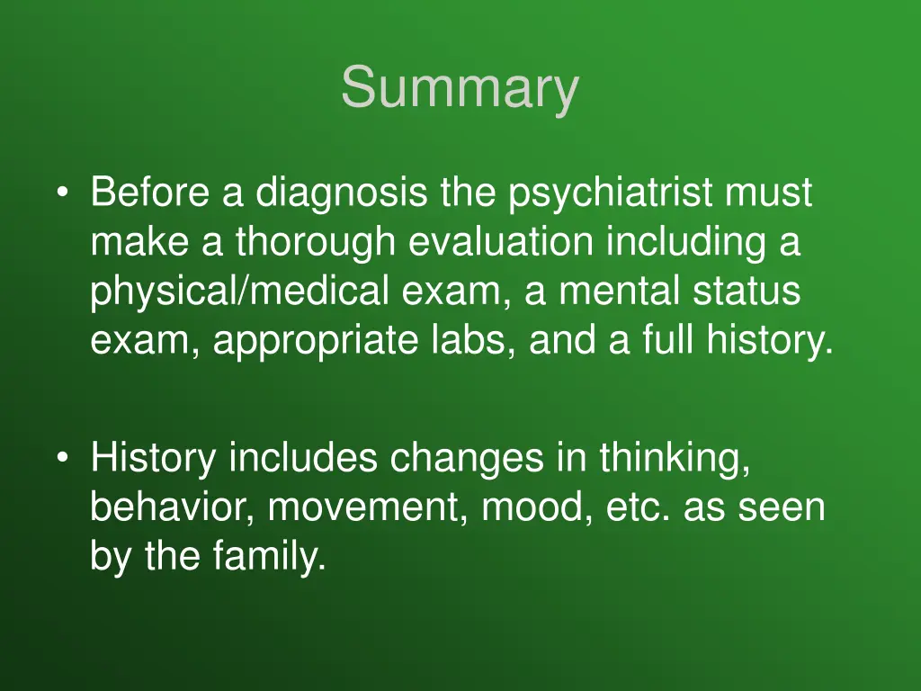 summary