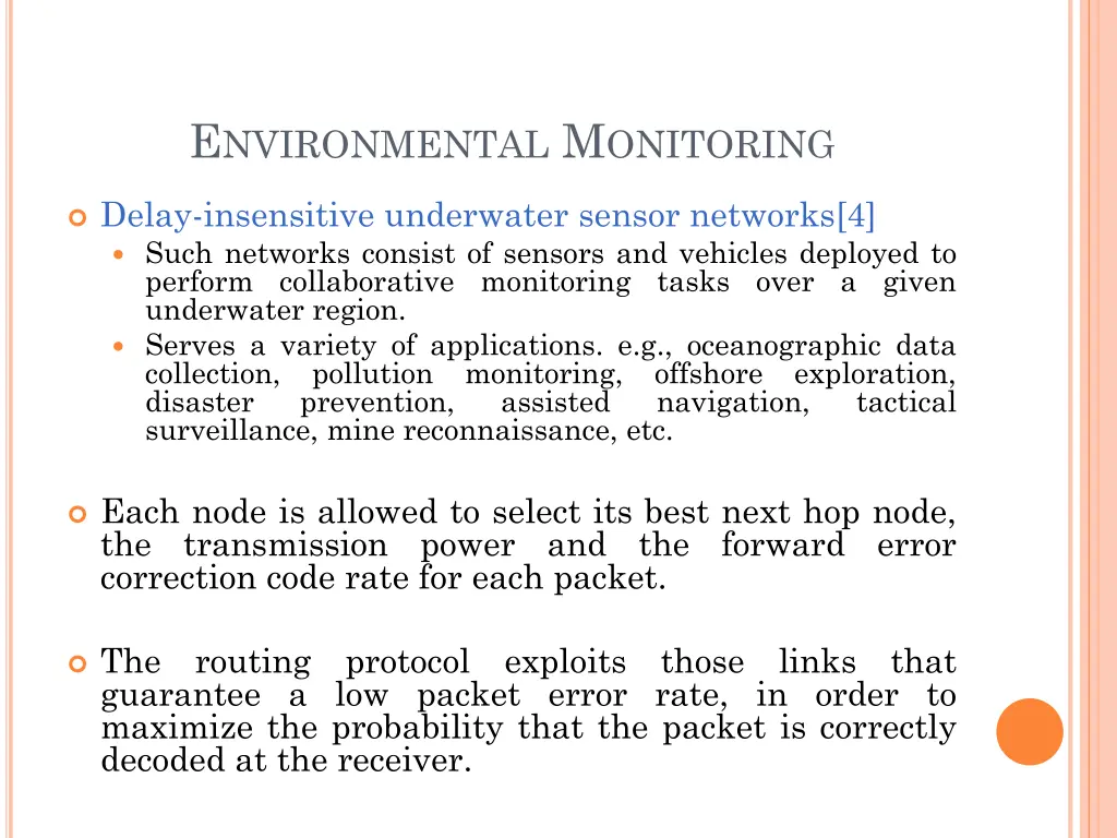e nvironmental m onitoring