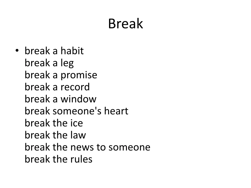 break