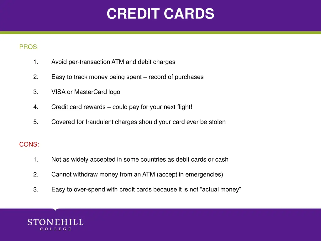 credit cards