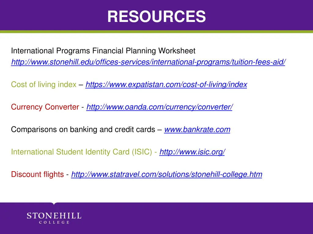 resources