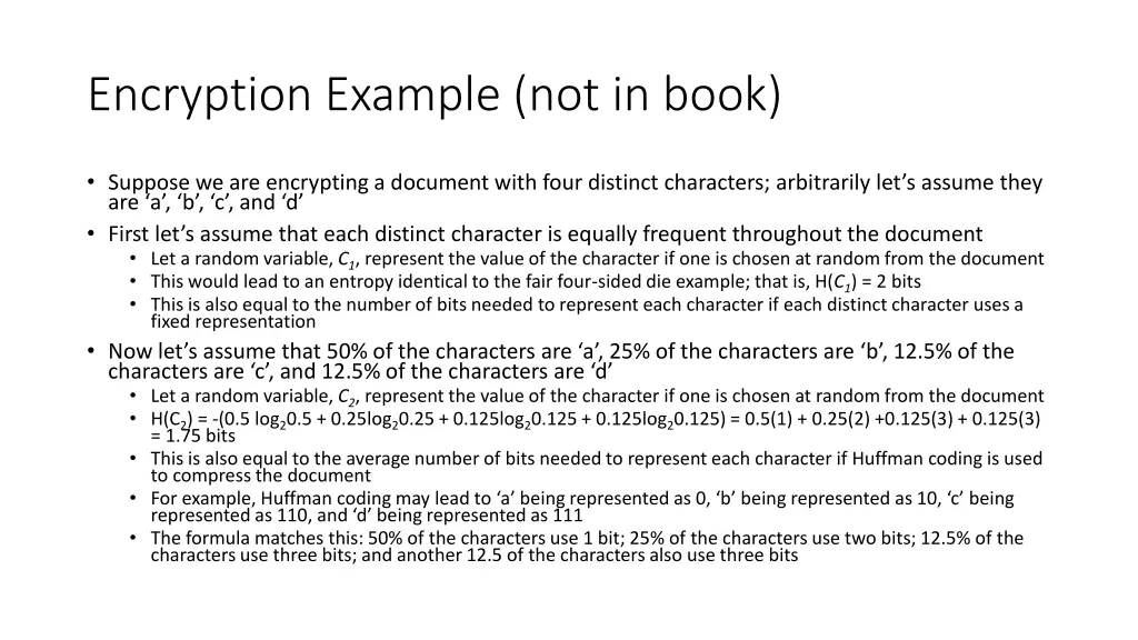 encryption example not in book