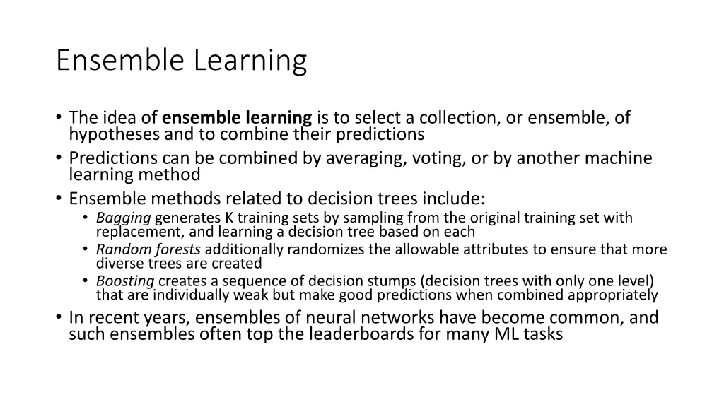 ensemble learning