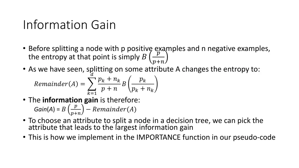 information gain