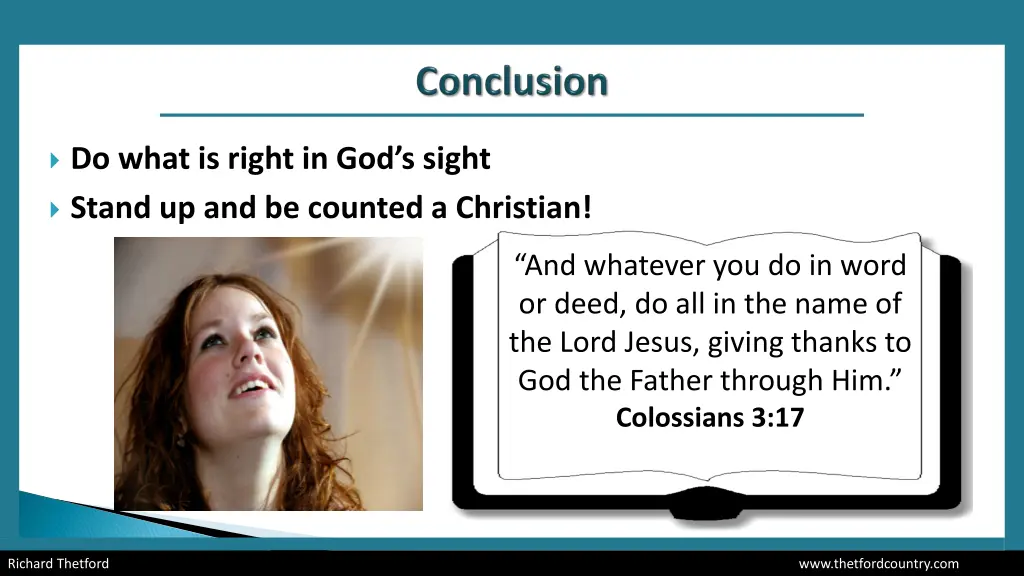 do what is right in god s sight