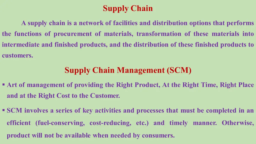 supply chain