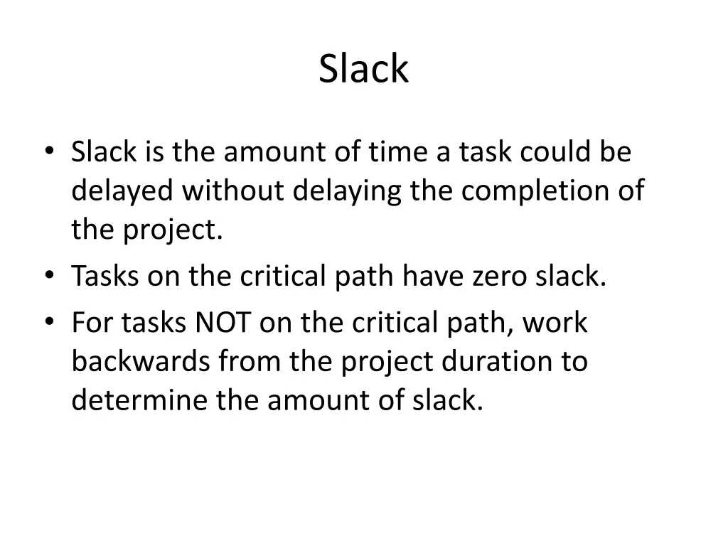 slack