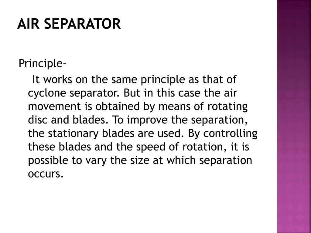 air separator