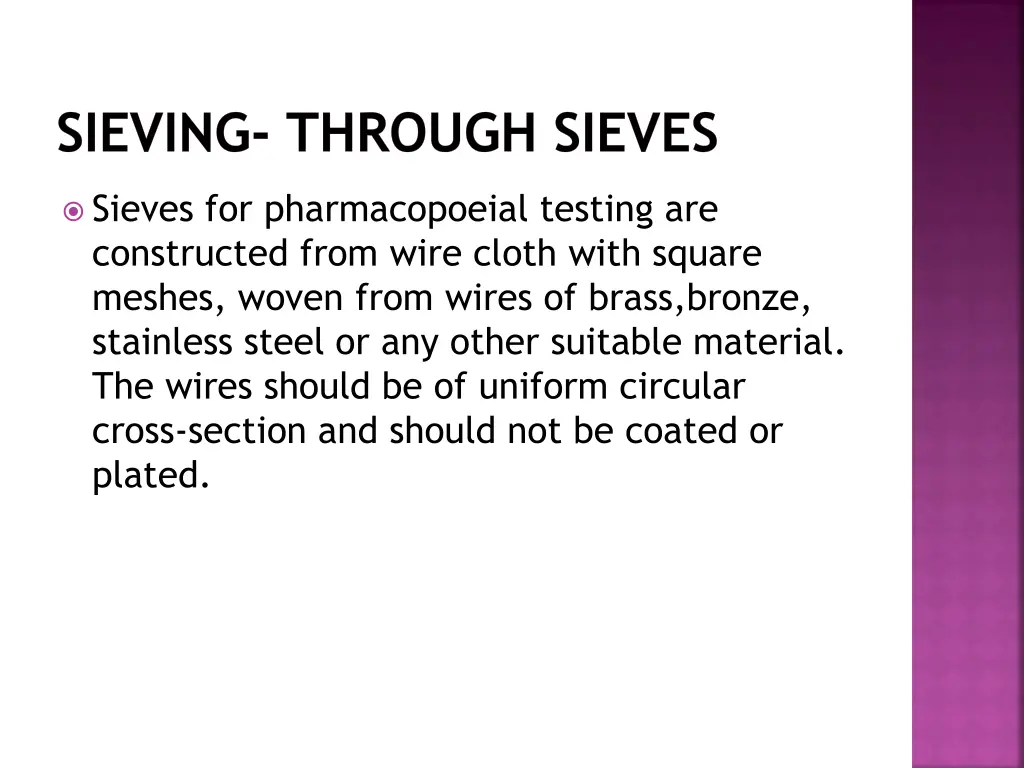 sieving through sieves