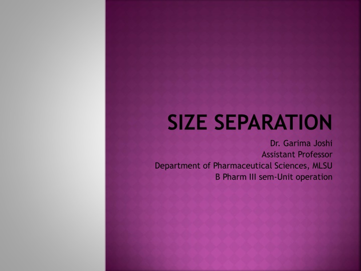 size separation